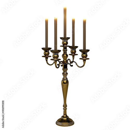 Tableau sur toile candlestick with candle