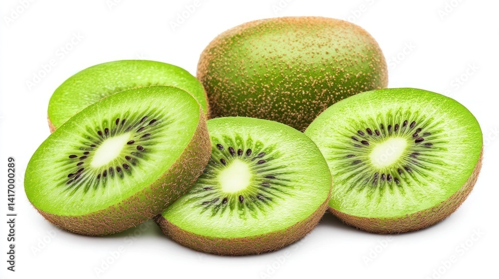 Fototapeta premium Fresh kiwi slices