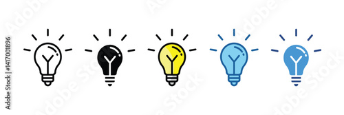 Light Bulb  Icon Element For Design