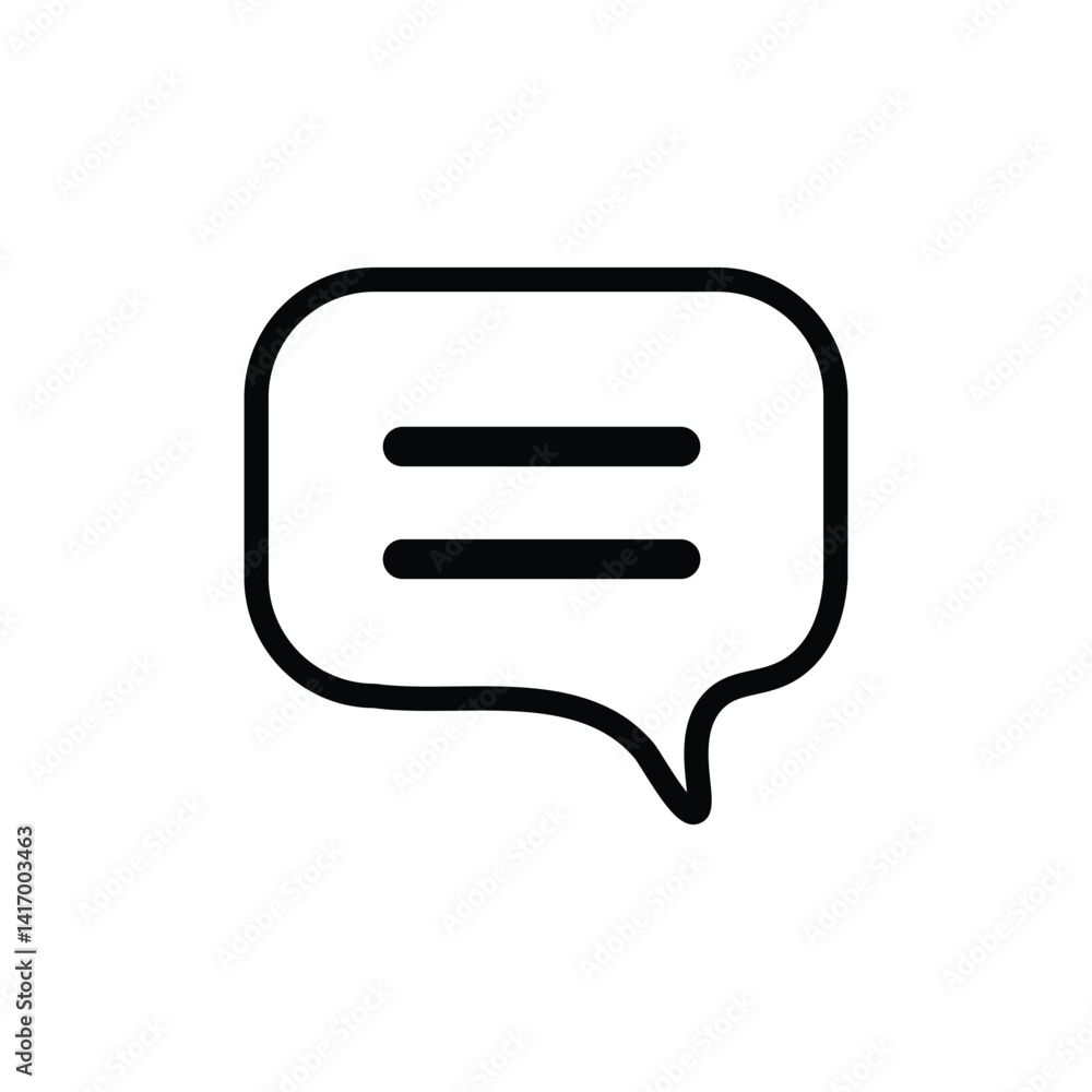Speech Bubble Icon Modern Minimalist Chat Symbol for Communication and Messaging Speech Bubble Icon Modern Minimalist Chat Symbol for Communication and Messaging
