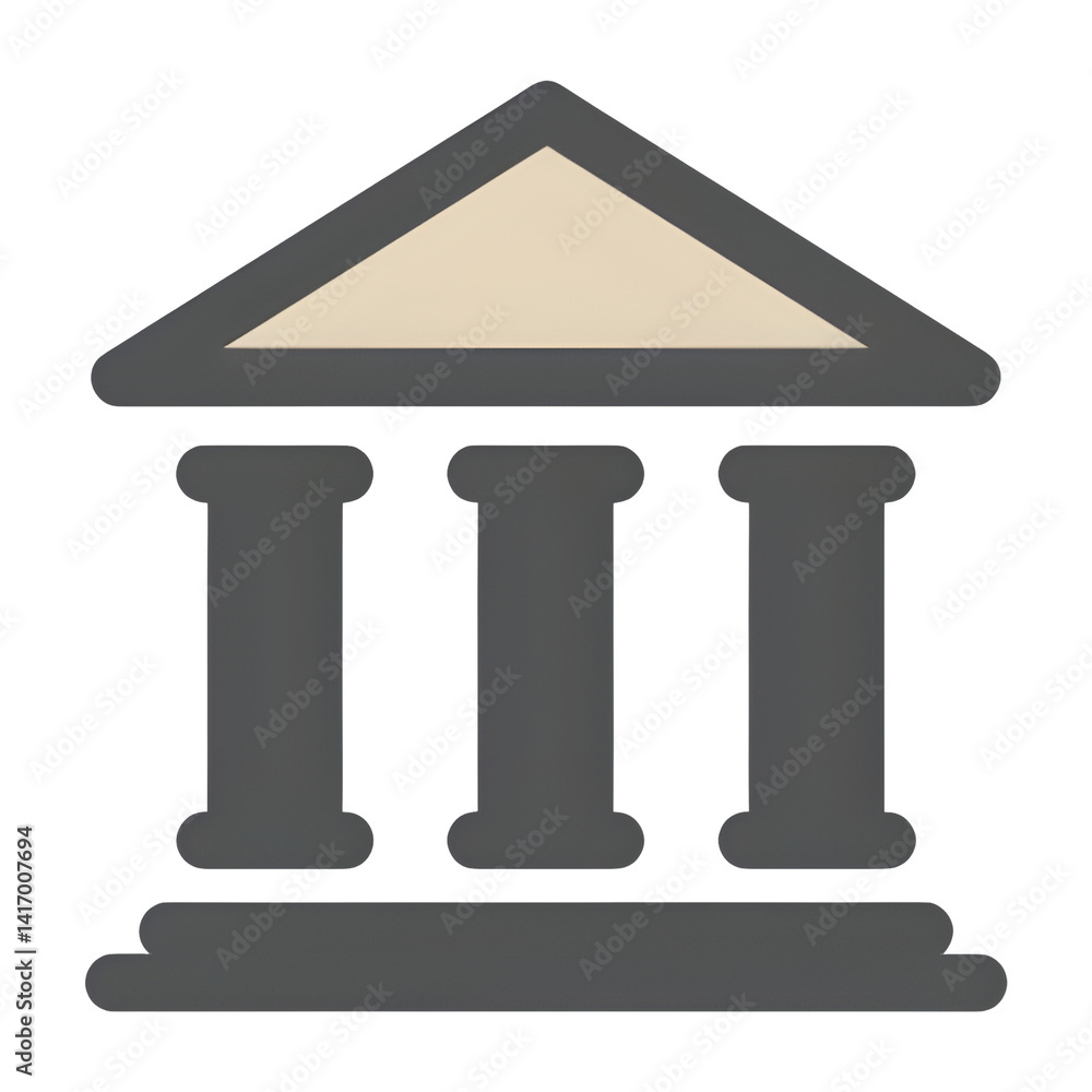 Emblematic Representation of Classical Architectural Grandeur and Authority Emblematic Representation of Classical Architectural Grandeur and Authority