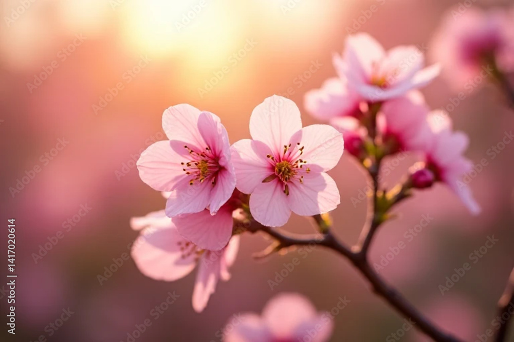 Obraz premium pink cherry blossom