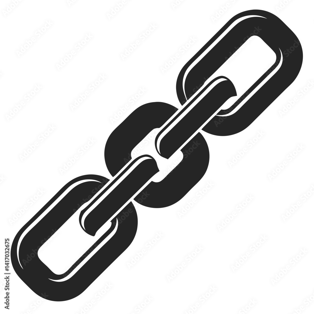 Chain Icon Vector Art Illustration Design Chain Icon Vector Art Illustration Design