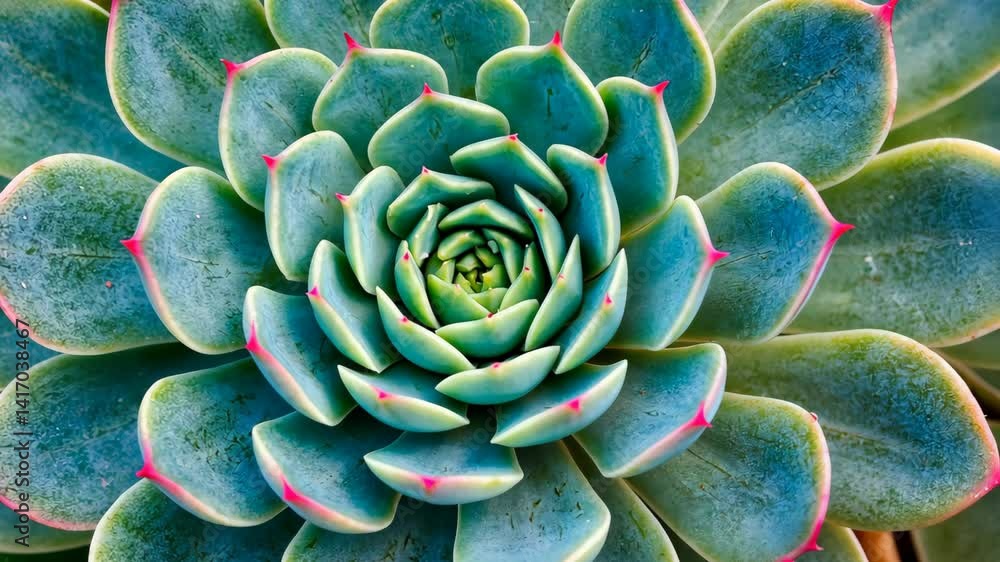 Close up of an abstract vibrant rosette succulent with many leaves and pink tipped edges, full frame natural plant still life Close up of an abstract vibrant rosette succulent with many leaves and pink tipped edges, full frame natural plant still life