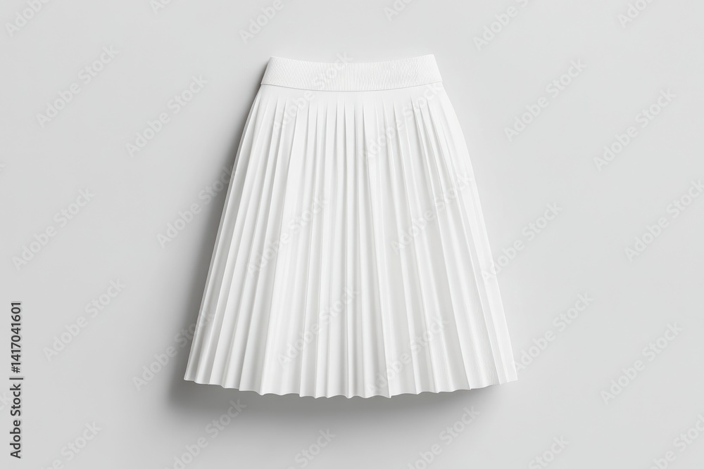 White pleated midi skirt White pleated midi skirt