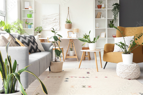 Interior of light living ro...