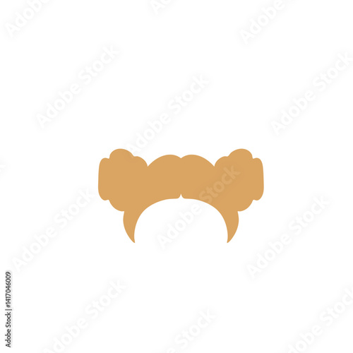 Woman blonde hairstyle. Vector salon hairstyles and trendy haircut.