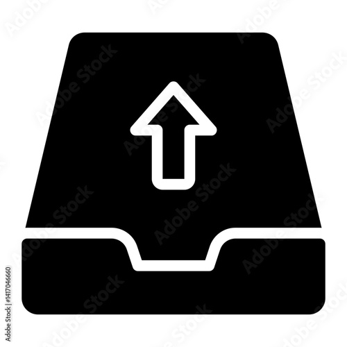 Принти на полотні outbox glyph icon