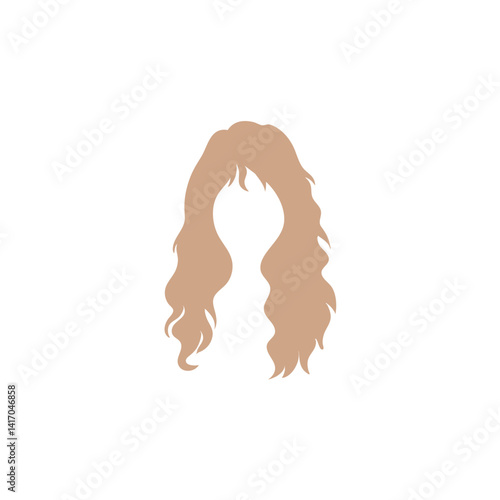 Woman blonde hairstyle. Vector salon hairstyles and trendy haircut.