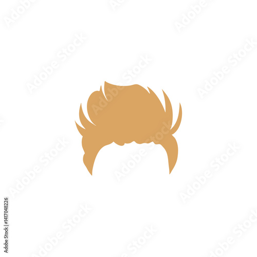 Woman blonde hairstyle. Vector salon hairstyles and trendy haircut.