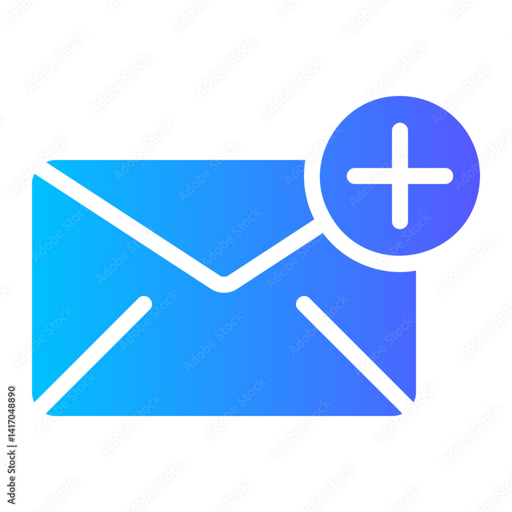 Fototapeta premium adding gradient icon