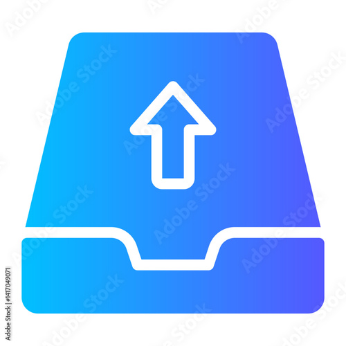 Принти на полотні outbox gradient icon