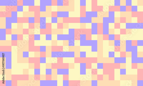 Abstract pastel pixel art background.  Soft, calming color palette ideal for website design, presentations, or social media.