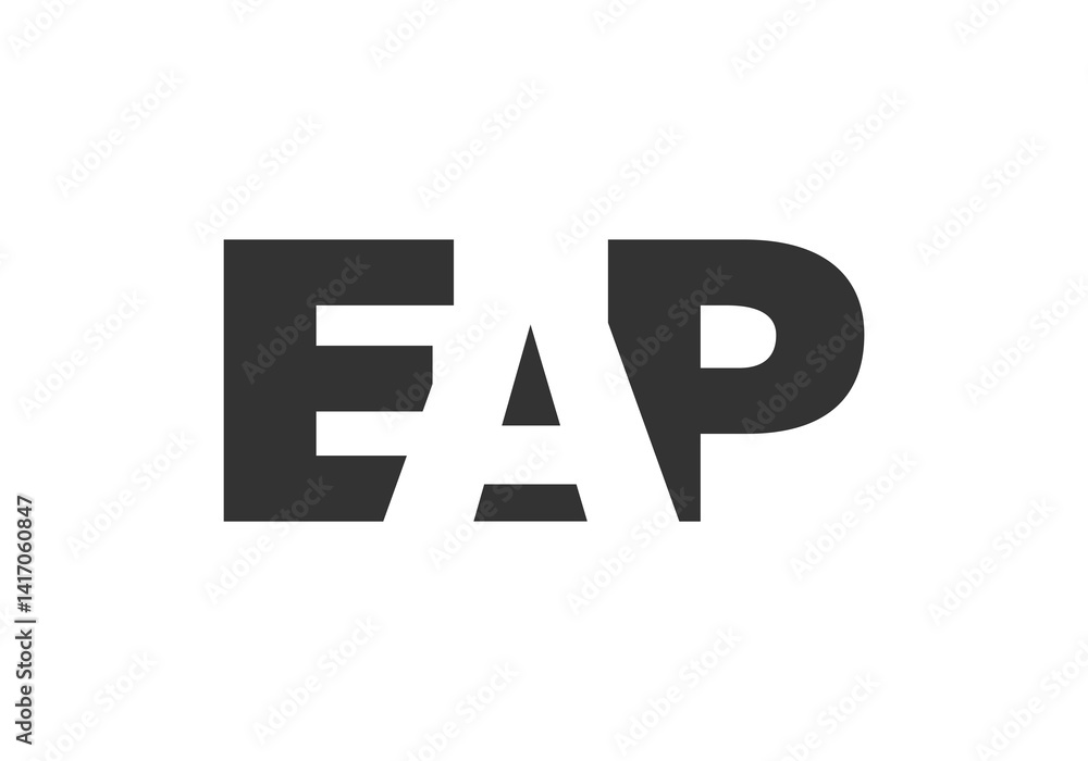 EAP logo design. Initial letter E A P bold font style for tech startups, consulting, corporate branding. Creative company name, headlines typography identity, trendy logotype. EAP logo design. Initial letter E A P bold font style for tech startups, consulting, corporate branding. Creative company name, headlines typography identity, trendy logotype.