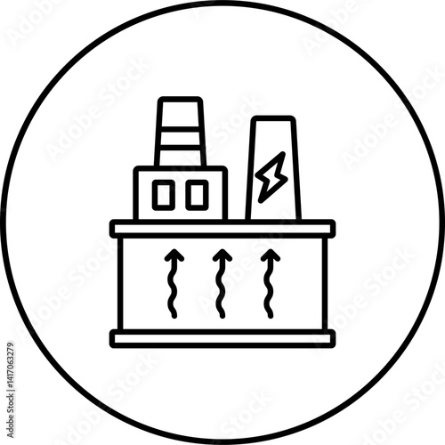 Geothermal Energy Icon