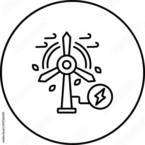 Eolic Energy Icon