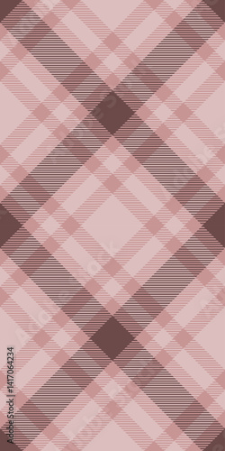 Elegant blush pink and brown plaid pattern.  Perfect for textile design, website backgrounds, or fashion projects.
