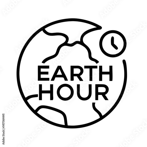 Earth Hour logo representing global environmental awareness  