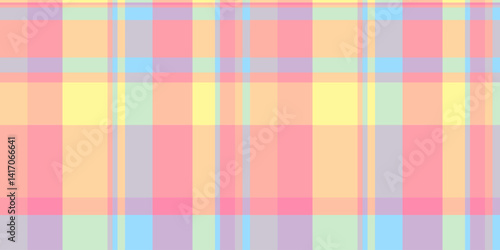 Artistic fabric tartan texture, merry christmas textile plaid check. Funky pattern vector background seamless in red and orange colors.
