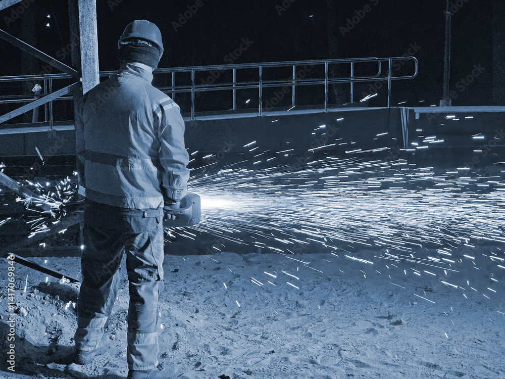 construction worker on construction site