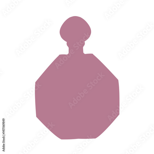 perfume bottle silhouette vector stock illustration.