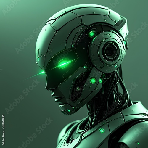 abstract futuristic robot