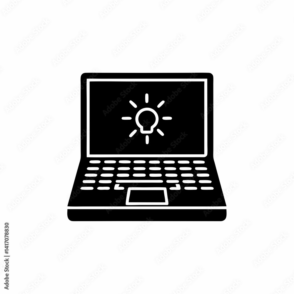creative details Laptop icon Vector Illustration creative details Laptop icon Vector Illustration