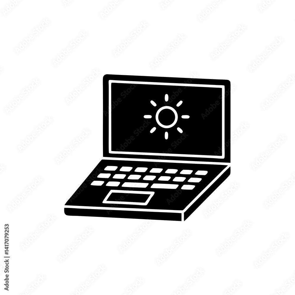 creative details Laptop icon Vector Illustration creative details Laptop icon Vector Illustration