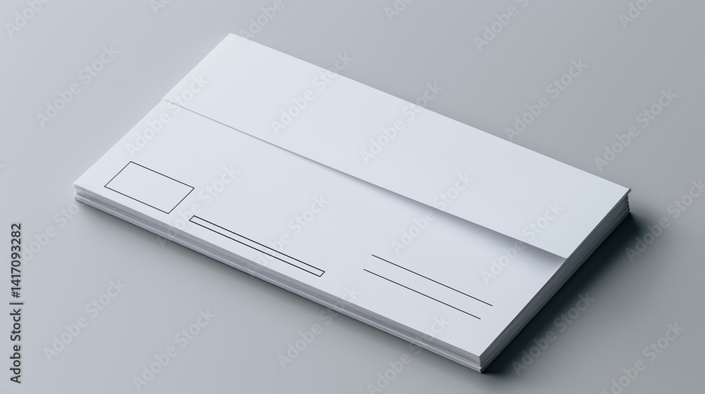 Stack of Blank Envelope: Clean shot of a stack of envelopes in a modern setting, perfect for conveying a message of communication, correspondence, and anticipation. Stack of Blank Envelope: Clean shot of a stack of envelopes in a modern setting, perfect for conveying a message of communication, correspondence, and anticipation.