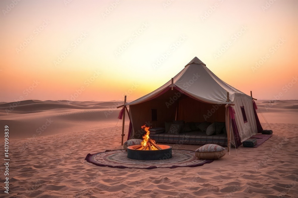 Egyptian Desert Sunset Gathering