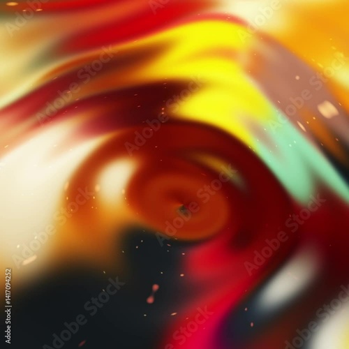 Liquid Gradient Animation | Abstract Flowing Background Loop gold green yellow