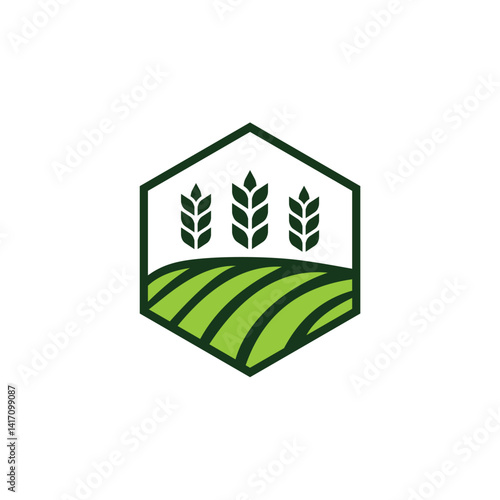 farmer logo design symbol illustration vector