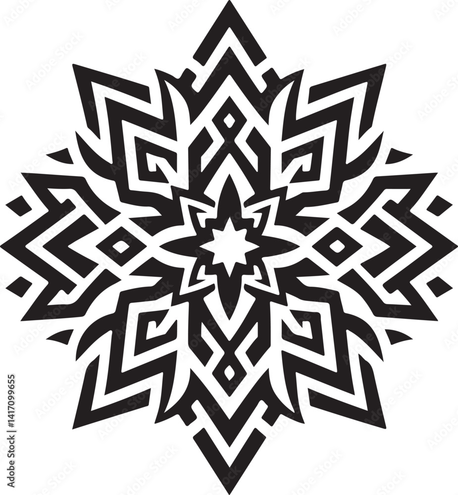 Decorative Mandala Silhouette Vector Art Decorative Mandala Silhouette Vector Art