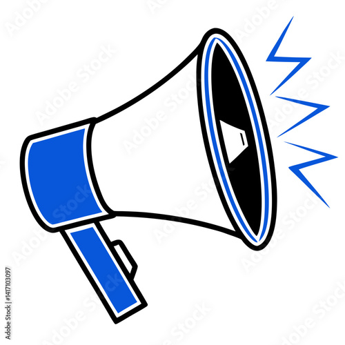megaphone icon isolated on white