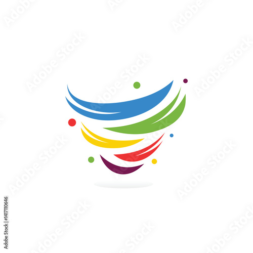 Tornado logo symbol vector illustration design