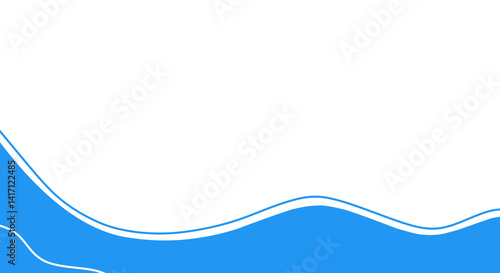 Stick to simple patterned banners, abstract blue background