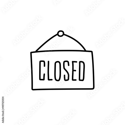 closed sign icon