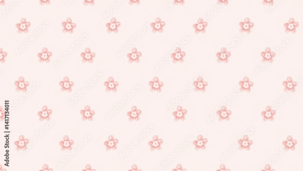 Pale Pink Sakura Flower Pattern Repeat Pale Pink Sakura Flower Pattern Repeat