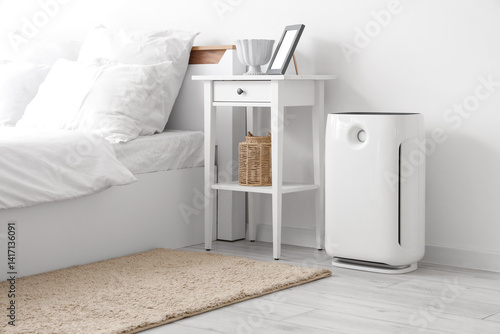 Modern air purifier and tab...