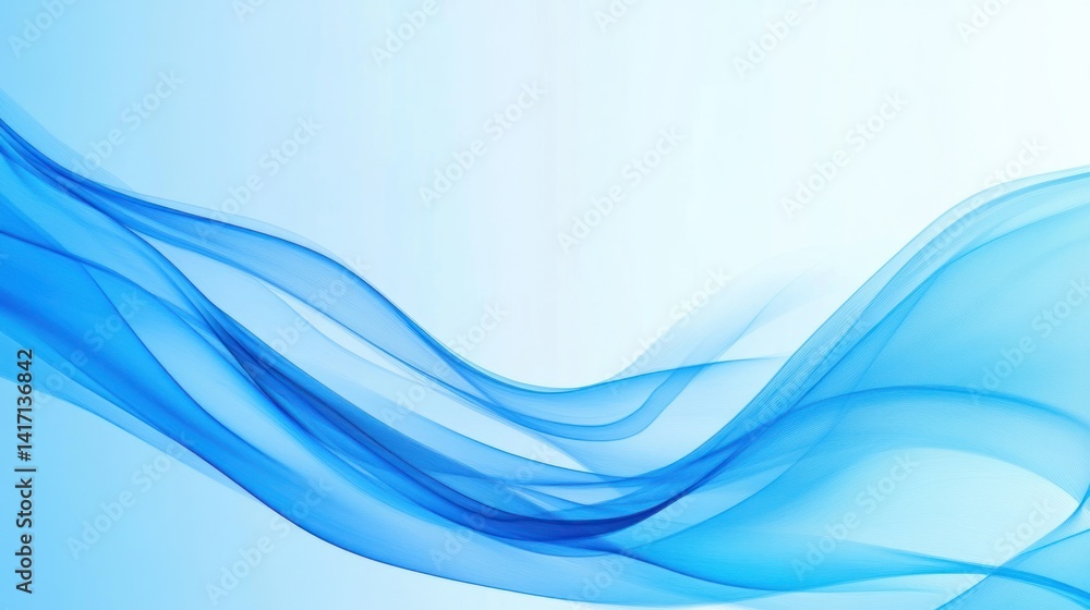 Blue wave abstract background design