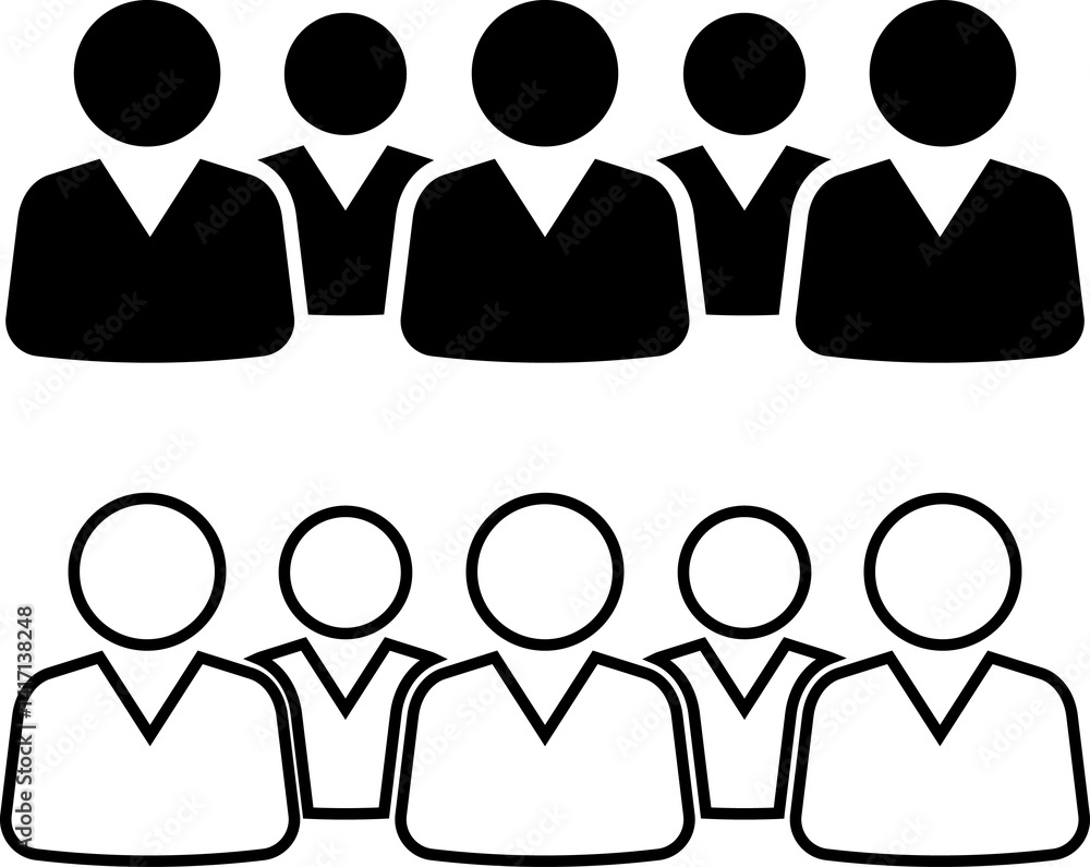 People group icon set team worker user. Employee people group icon team staff. User profile symbol. Group of people or group of users. Persons symbol. People group icon set team worker user. Employee people group icon team staff. User profile symbol. Group of people or group of users. Persons symbol.