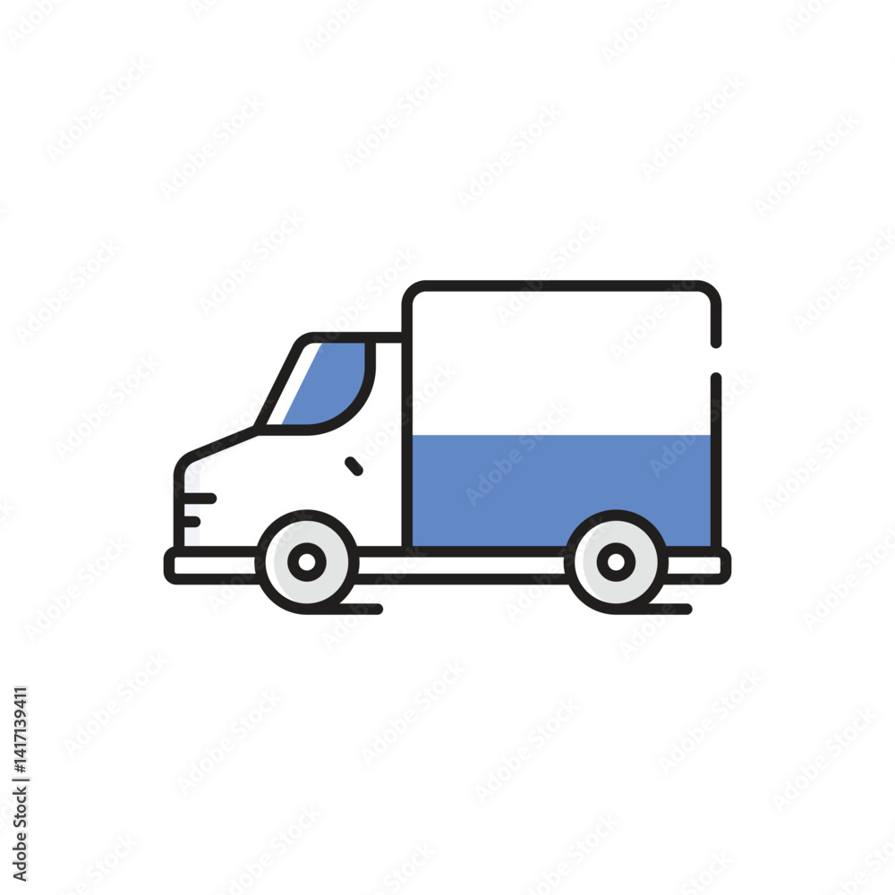 Delivery Van Vector icon Delivery Van Vector icon