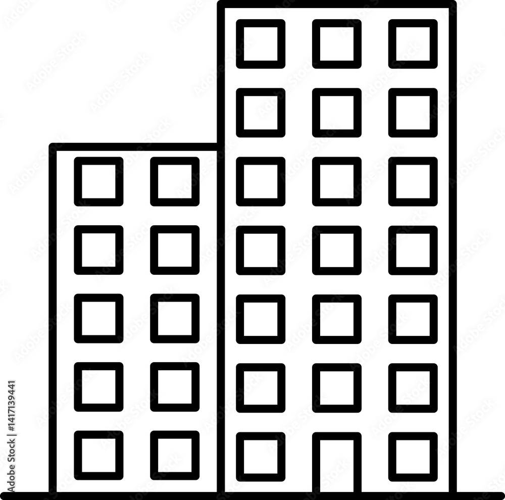 School building line icon, college or university pictogram. School building line icon, college or university pictogram.
