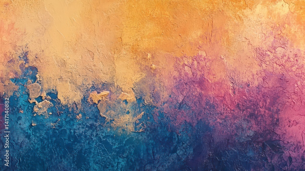 Fototapeta premium Abstract painting featuring blended colors and texture.