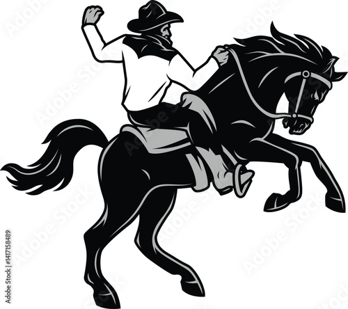 horse rider silhouette