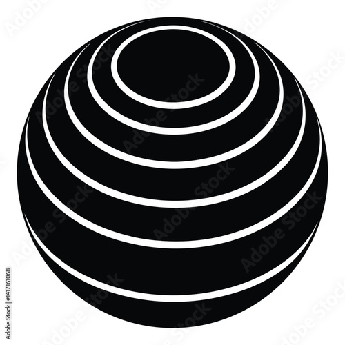 Balance Ball Icon for Exercise