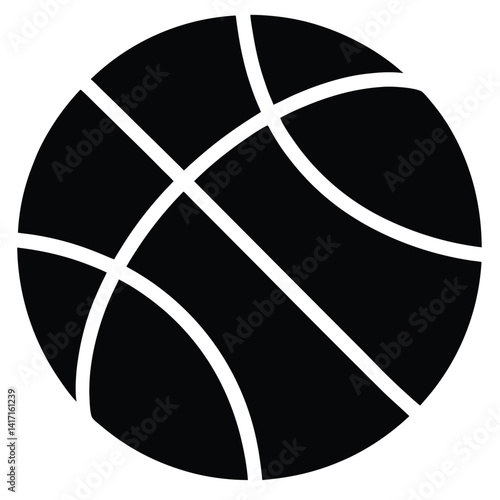 Basketball or Football Icon for Sports