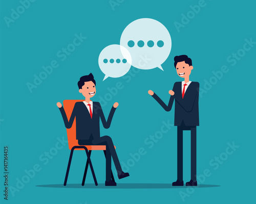 Communication. business Concept illustration stock illustration