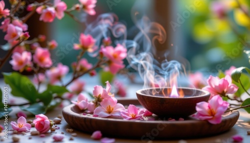As you settle into your meditation space, the exotic scent of jasmine incense envelops you in a fragrant embrace