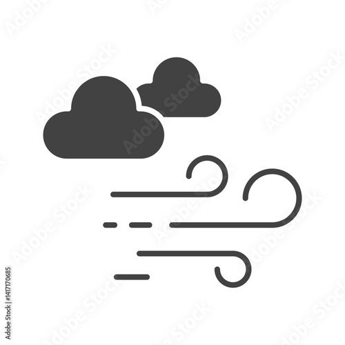 Wind icon vector image. Suitable for mobile apps, web apps and print media.